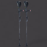 Ergobaum 7G Carbon Fibre - Long-Term Ergonomic Shock-Absorbing Crutches