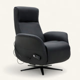 Astral Essential 360 Swivel Dual Motor Riser Recliner - Black Leather | PhysioMatic