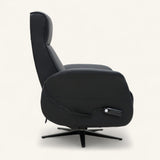 Astral Essential 360 Swivel Dual Motor Riser Recliner - Black Leather | PhysioMatic
