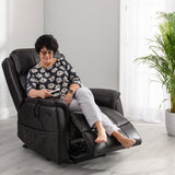 Avon Dual Motor Riser Recliner Chair - Black | PhysioMatic