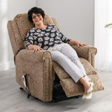 Bourne Dual Motor Riser Recliner Chair - Latte | PhysioMatic