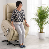 Avon Dual Motor Riser Recliner Chair - Cream | PhysioMatic