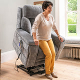 Ultra Comfort 5-Motor Riser Recliner & Sleeping Chair - Grey | PhysioMatic