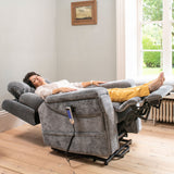 Ultra Comfort 5-Motor Riser Recliner & Sleeping Chair - Grey | PhysioMatic