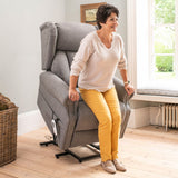 Thames Lateral Back Dual Motor Riser Recliner - Graphite | PhysioMatic
