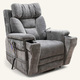 Ultra Comfort 5-Motor Riser Recliner & Sleeping Chair - Grey | PhysioMatic