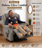 Ultra Comfort 5-Motor Riser Recliner Chair - Grey | PhysioMatic
