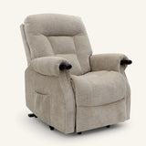 The Wye - Dual Motor Knuckle Arm Riser Recliner Chair - Stone