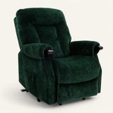 The Wye - Dual Motor Knuckle Arm Riser Recliner Chair - Hunters Green