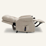 The Wye - Dual Motor Knuckle Arm Riser Recliner Chair - Stone