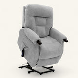 The Wye - Dual Motor Knuckle Arm Riser Recliner Chair - Grey