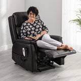 The Avon - Dual Motor Riser Recliner - Black
