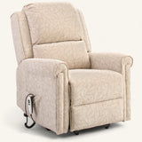 The Bourne - Dual Motor Riser Recliner - Cream