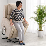 The Bourne - Dual Motor Riser Recliner - Cream