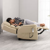 The Avon - Dual Motor Riser Recliner - Cream