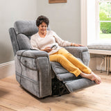 The Ultra Comfort - 5 Motor Riser Recliner & Sleeping Chair - Grey