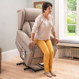 The Thames - Lateral Back Dual Motor Riser Recliner - Antelope