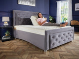The Verona Adjustable Bed BUTTON BACK DESIGN