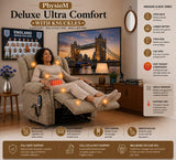 Ultra Comfort 5-Motor Riser Recliner Chair - Grey | PhysioMatic